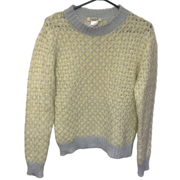 Ultra soft Cocogio Pastel yellow and blue pull over - Picture 1 of 6